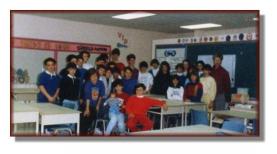 (Baby) Mike visiting Andy's class